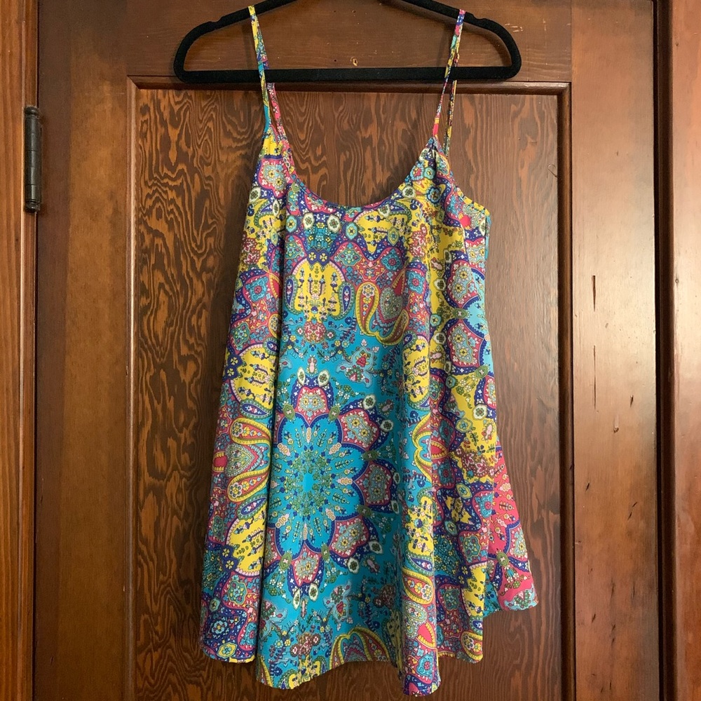 Show Me Your Mumu Mini Slip Dress Cover Up Large
